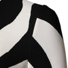 Dolce & Gabbana Black White Zebra Viscose Sheath Midi Dress