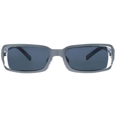 More & More Gray Metal Sunglasses
