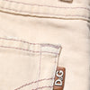 Dolce & Gabbana Beige Low Waist Cotton Slim Fit Denim Trousers Jeans