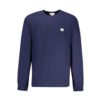 Calvin Klein Blu Cotton Mens Sweater
