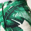 Dolce & Gabbana White Green Leaf High Waist Trousers Pants