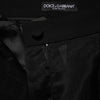 Dolce & Gabbana Black High Waist Tulle Wool Trouser Pants