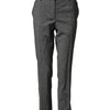 Dolce & Gabbana Dark Gray Check Tartan VirginWool Dress Pants