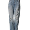 Dolce & Gabbana LightBlue Ripped Washed BOYFRIEND Denim Jeans