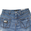 Dolce & Gabbana Blue Distressed Washed Cotton Denim Jeans