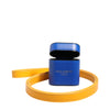 Dolce & Gabbana Blue Yellow Calfskin Leather Logo Strap Men Airpods Case