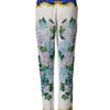 Dolce & Gabbana Multicolor Floral Pattern Straight Leg Pants