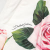 Dolce & Gabbana White Floral Print High Waist Hotpants Short