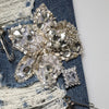 Dolce & Gabbana Blue Cotton Rhinestone Embellish Denim Jeans