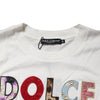 Dolce & Gabbana White Logo Crew Neck Short Sleeves T-shirt