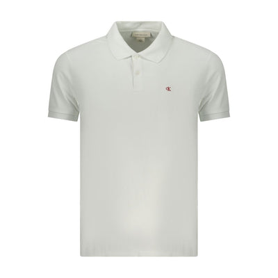 Calvin Klein Bianco Cotton Men Polo