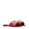 Dolce & Gabbana Pink Leather Slippers