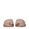 Dolce & Gabbana Pink Leather Flat Sandals