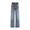 Agolde Blue Recycled Cotton Straight-Leg Jeans