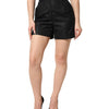 Dolce & Gabbana Black Polyester Casual High Waist Mini Shorts