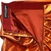 Dolce & Gabbana Metallic Orange Viscose High Waist Mini Skirt