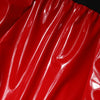 Dolce & Gabbana Glossy Red Polyester High Waist Midi Skirt