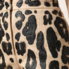 Dolce & Gabbana Beige Leopard Nylon Bermuda Mini Shorts