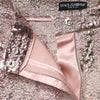 Dolce & Gabbana Pink Jacquard High Waist Hotpants Shorts