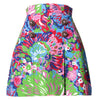 Dolce & Gabbana Multicolor Floral Buttoned High Waist Mini Shorts