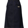 Dolce & Gabbana Dark Blue Cotton A-line Denim Midi Skirt