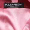 Dolce & Gabbana Pink Polka Dot Silk Pencil Cut Midi Skirt