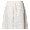 Dolce & Gabbana White Floral Brocade High Waist Mini Skirt