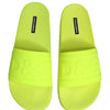 Dolce & Gabbana Green Rubber Slides Sandals Beachwear Shoes