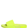 Dolce & Gabbana Green Rubber Slides Sandals Beachwear Shoes