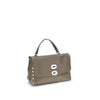 Zanellato Gray Calf Leather Bos Taurus Shoulder Bag