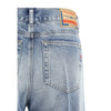 Diesel Light Blue Cotton Bootcut Jeans