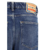 Diesel Blue Cotton Straight-Leg Jeans
