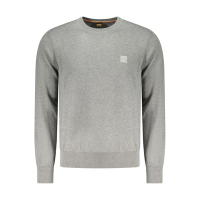 Hugo Boss Grigio Cotton Men's Sweater