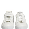 Dolce & Gabbana MIAMI Calf Low Top Men Sneakers  White