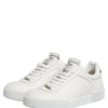 Dolce & Gabbana MIAMI Calf Low Top Men Sneakers  White