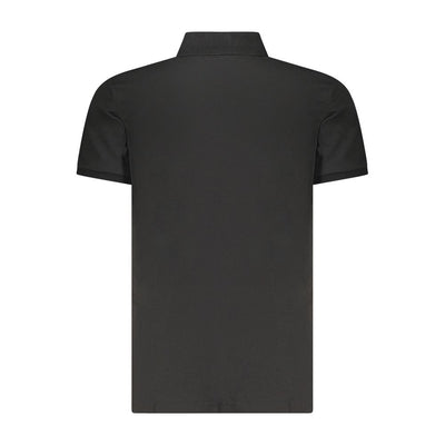Calvin Klein Black Cotton Men Polo Shirt