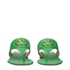 Valentino Garavani Green Leather Flip-Flop Sandals