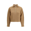 Max Mara braunes Woll-Sweatshirt