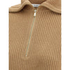 Max Mara braunes Woll-Sweatshirt