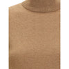 Max Mara Brown Wool Turtleneck