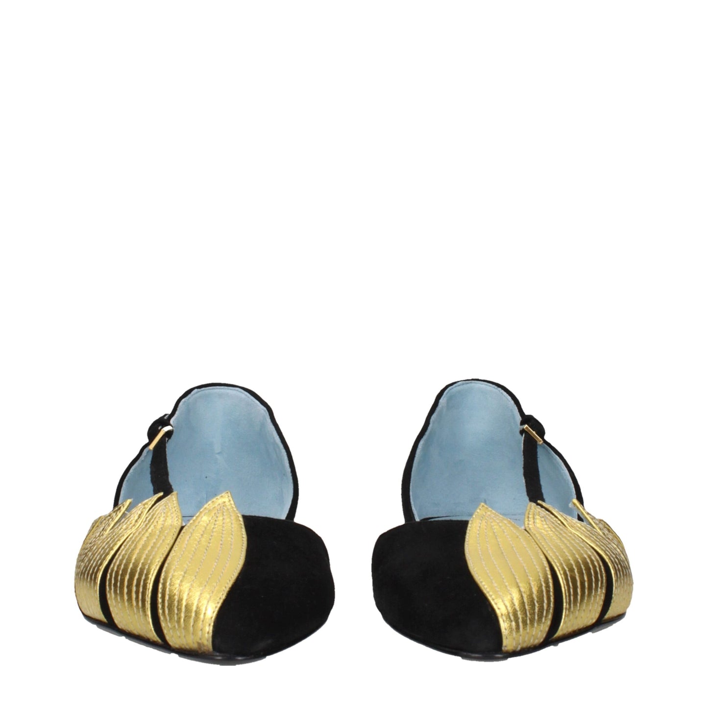 Valentino Garavani Black Leather Flat Sandals