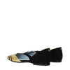 Valentino Garavani Black Leather Flat Sandals