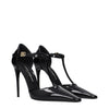 Dolce & Gabbana Black Leather High Heel Pumps