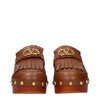 Valentino Garavani Brown Leather Slippers