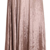 Mangano Chocolate Viscose High Waist A-line Maxi Skirt