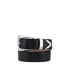 Khaite Black Calf Leather Bos Taurus Regular Belt