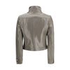 Courrèges Gray Cotton Full-Length Jacket
