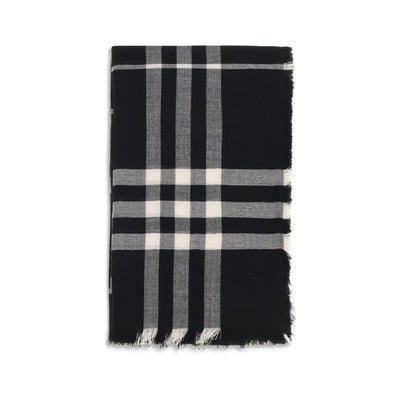 Burberry Black Wool Scarf