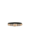 Burberry Multicolor Calf Leather Bos Taurus Belt