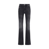 Diesel Black Cotton Bootcut Jeans